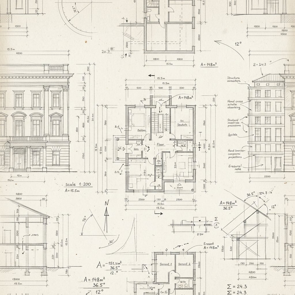 Architectural Sketches Background